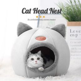 kennels pens Deep Sleep Comfort In Winter Cat Bed Iittle Mat Basket Small Dog House Products Pets Tent Cosy Cave Nest Indoor Cama Gato 231124