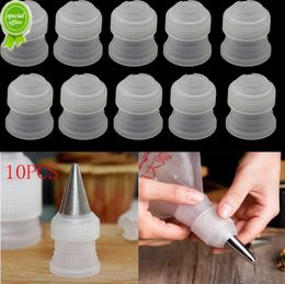 New 1/5/10Pcs/lot Plastic Decorating Mouth Converter Adapter Confectionery Pastry Tips Connector Nozzle Sets Cake Decoration Tools