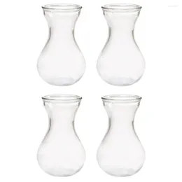 Vases 4 Pcs Center Table Decor Hyacinth Vase Glass Office Flower Avocado Miss