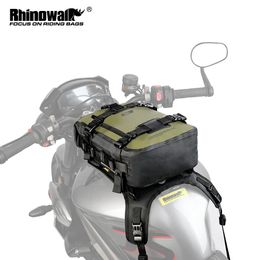 Cycling Bags Rhinowalk Motorcycle Tank Bag Waterproof 6L/8L/10L Motor Front Bag With Bag Instal Base Accessories Motocross Cycling Backpack 231130