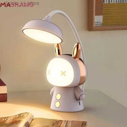 Book Lights Portable Cute Desk Lamp Usb Rechargeable Dimmable Study Table Lamp Bedside Led Night Light for Reading Work Kids Birthday Gift YQ231130