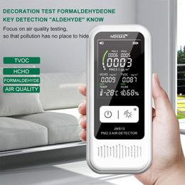 Household PM2.5 Detector Temperature Humidity Monitor Rechargeable LCD Digital Air Quality