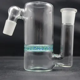 45 degree Ash Catcher Smoking Accessories with Fritted Disk Perc For Glass Bong Water Pipes Dab Rigs 18mm joint Size