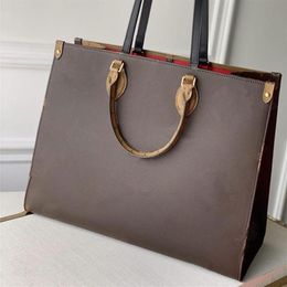 Top ONTHEGO Handbags Women Leather Shoulder Bags Leopard Splicing Crossbody Bag Messenger Bags Designers Handbag Tote Purse M585212882