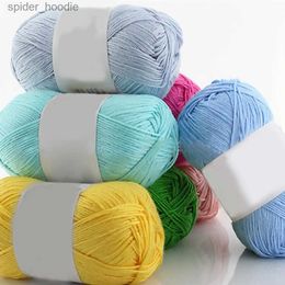 Yarn 1Pc 50g Per Skein Soft Knitting Yarn Bamboo Crochet Cotton knitted Weaving thread Knit Wool Yarn sweater Apparel Accessories L231130