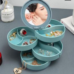 Jewellery Pouches Simple Rotating Display Rack Accessories Multilayer Pink White Blue Portable Storage Box Headwear Jewellery Organizador