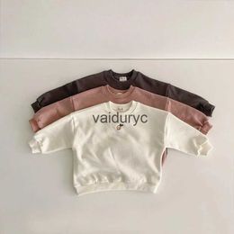 Clothing Sets Baby Hoodies Lemon Embroidery Boys Sweatshirts H240508