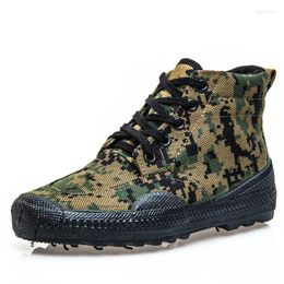 Boots 2023 Brand Men Canvas Army Bot Camouflage Tactical Combat High Marine Anti-skid Breathable Rubber Bots Jungle