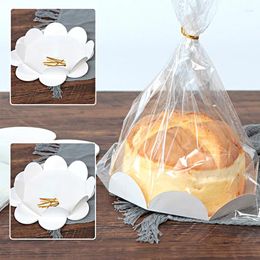 Bakeware Tools 10pcs Cake Packaging Party Bakery Bread Paper Tray Food Dessert Baking Toast Wedding Gift Bag Home Decoration