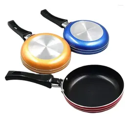 Pans DIY Mini Stainless Steel Nonstick Frying Pan Soft Touch Stay Cool Handle Hangable Home Breakfast Baking Egg And Omelette