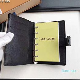 Leather loose-leaf multi-function notebook high-end business note notepad meeting memorandum book record folder disassembly shell 258b