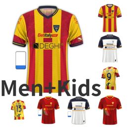 23 24 US Lecce soccer jerseys home away third 2023 2024 Strefezza Federico Baschirotto Joan Gonzalez Wladimiro Falcone Marin Pongracic Remi Oudin De football shirts