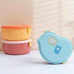 Dinnerware Sets Useful Bento Box 3 Colours Lunch Container Compartment Design Office Worker Portable Cartoon Shape Storing