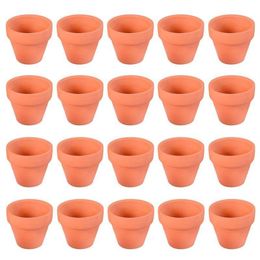 20Pcs Small Mini Terracotta Pot Clay Ceramic Pottery Planter Cactus Flower Pots Succulent Nursery Pots Great For Plants Crafts Y20235e