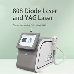Fashion Design 808 Diode Laser + Picosecond 2 in 1 Hair Removal Tattoo Eyebrow Washing Machine Carbon Peeling Skin Brightening Spot Dispelling Apparatus