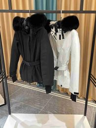 X7yo Women's Down Parkas Special Price Shenzhen m Chunyuan Goose Women's Skiing Suit Big Fox Fur Collar Pink Down Jacket