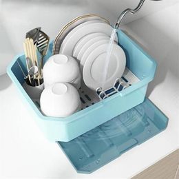 Kitchen Storage & Organisation Bowl And Chopsticks Box Drain Plastic Cup Holder Household Rack Cupboard Lid Dish Rack With E4g72222