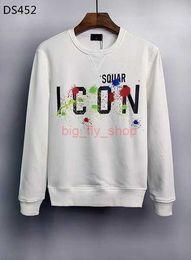 ICON Hoodie Italy fashion Sweatshirts Autumn Print D2 DSQ ICON GG Hoodie Male Top Quality Cotton Dsquare Men's Hoodies & Sweatshirts Tops 1 US3J