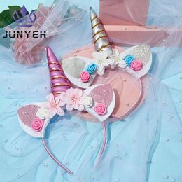 Hair Accessories Kids Unicorn Headband Halloween Party Head Buckle Birthday Gift Children Baby For Girls headband 231130