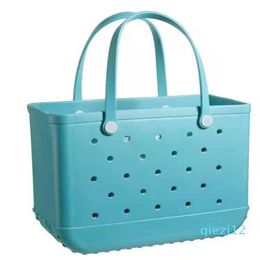 Women Wholale Waterproof Tote Bags Custom Summer Rubber Pvc Large Plastic Beach Silicone Bag192r