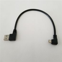 90 Degree Right Angle Direction USB Tpye A Male to 5Pin Right Angle Micro B Male Adapter Data Sync Charge Cable