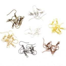 New 1000pcs lot Earring Findings Earrings Clasps Hooks Fittings DIY Jewelry Making Accessories Iron Hook Earwire Jewelry 20x17mm240R