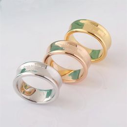 Europe America Fashion Style Lady Women Brass Engraved T Letter 18K Gold Plated Wide Ring Rings Size US6-US9235m