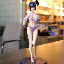 36CM Anime Antistre Hyuuga Hinata Swimsuit Bathhouse Statue PVC Action Figure Ornaments Collection Toys For Anime Lover Figurine 2281O