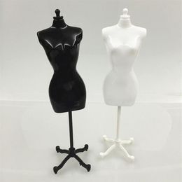 hairdressing head Jewellery Packaging 4Pcs 2 Black 2 White Female Mannequin For Doll Monster Bjd Clothes Diy Display Birthday Gift2928