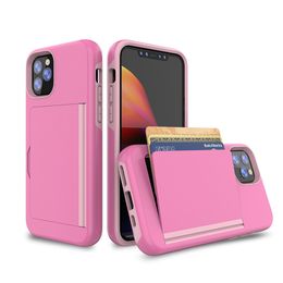 iPhone 15 14 13 Pro Max Phone Cases for Apple 12 11 XS XR 8 7 Plus Samsung Galaxy S21 S22 S23 S24 Note 20 Ultra 5G Card Holder Pocket Kickstand Mobile Back Bumper Cover Fundas