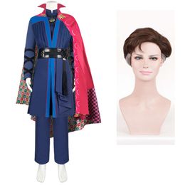 Stephen Strange Cosplay Costume Doctor In The Multiverse Of Madness Sorcerer Robe And Accessories