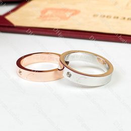 Luxury Designer Engagement Rings For Women Men High Quality Couple Diamond Ring Wedding Ring Jewelry Lovers Christmas Gift Wholesale