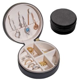 Jewellery Display Case Jewellery Box Ring Jewelries Necklace Holder Earrings Studs Storages Boxes Portable PU Leather Creative Travel Organiser Storage Gifts dh862