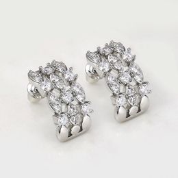 Stud Earrings CAOSHI Stylish Women With Dazzling Zirconia Trendy Female Fashionable Design Party Accessories Fancy Jewellery Gift