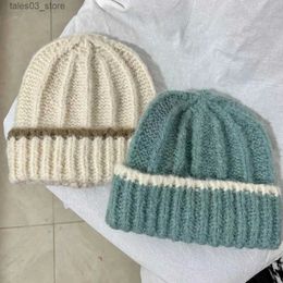 Beanie/Skull Caps Winter Warm Beanies Casual Short Thread Hip Hop Hat Adult Men Female Wool Knitted Skull Cap Elastic Unisex Q231130