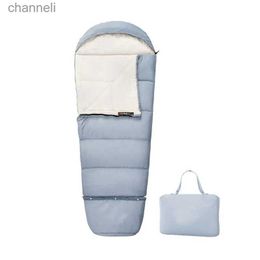 Sleeping Bags Outdoor camping extendable growing children cotton sleeping bag for kids YQ231130