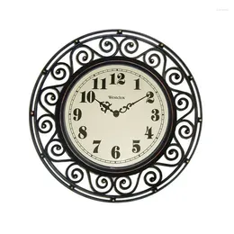 Wall Clocks Iron Style Bronze Analogue Quartz Accuracy 12 Reloj De Pared D Grande Watch Mecanismo Led Clock Home Decorations Moder