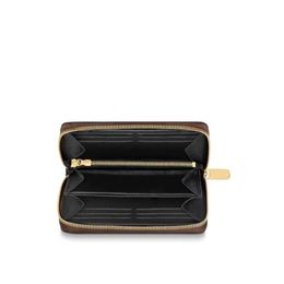 With box Single zipper wallet the most stylish way to carry around money cards and coins men purse card holder long business wom274T