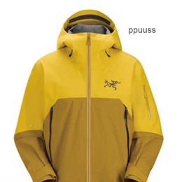 Men's Bone Bird Jacket Bird jacket Coats Jacket Arcterys Authentic Rush Goretex Pro Weatherproof Warm Breathable Hard Shell Ski Charge Coat Oracled WN-C1T3