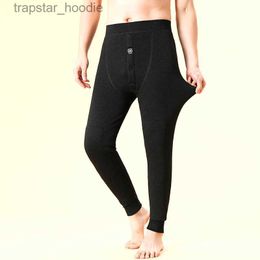 Men's Thermal Underwear Men's Elastic Tights Leggings Thermos Pants Winter Men Thermal Underwear Bot Warm Thick Long Johns Bottomed Pants L231130