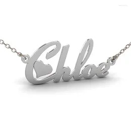 Pendant Necklaces Ufine Personalised Name Or Words Valentines Day Gift Heart Necklace Cooper High Quality N2167