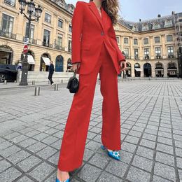 Women's Tracksuits Two Piece Outfits Women Clothes Suit 2023 Autumn Fashion Long Sleeve Elegant Blazer Coats & Professional Office Work