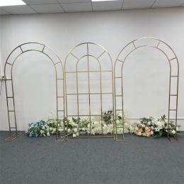 Metal Combination Arch Forest Wedding Scene Decoration Arch Background Grid Screen Birthday Stage Outdoor Decor