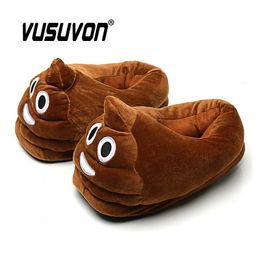 Slippers Slippers Men Bedroom Non-slip House Women Poop Shoes Soft Warm Plush Indoor Loafers Fashion Funny Gift Cute Home Winter For Boys 231130