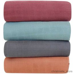 Blankets Swaddling Muslin 70% Bamboo Baby Blanket 120*120cm Soft Newborn Blankets 2 Layers Bath Gauze Infant Swaddle Wrap Sleepsack Stroller Cover R231130