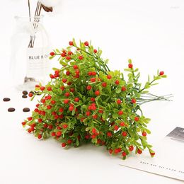 Decorative Flowers Plastic Artificial Flower Milan Grain Arrangement Shooting Props Living Room Decor Plant