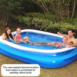 Inflatable Swimming Pool Adults Kids Pool Bathing Tub Outdoor Indoor Swimming Home Household Baby Wear-resistant Thick3352