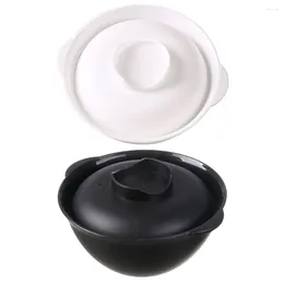 Bowls 2 Pcs Reusable Noodle Bowl Bento Big Soup Japanese-style Instant Ramen Microwavable Child