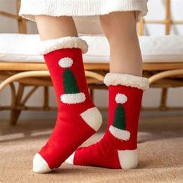 キッズソックス100ウォームソックスチキンと綿の冬の女性ソックスクリスマスカワイイストッキングクリスマスギフトホームフロアルーム面白い靴下231121
