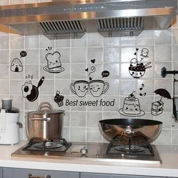 Wall Stickers ZOOYOO Kitchen Coffee Sweets DIY Art Decal Decoration PVC Home Restaurant Wallpaper / Removable